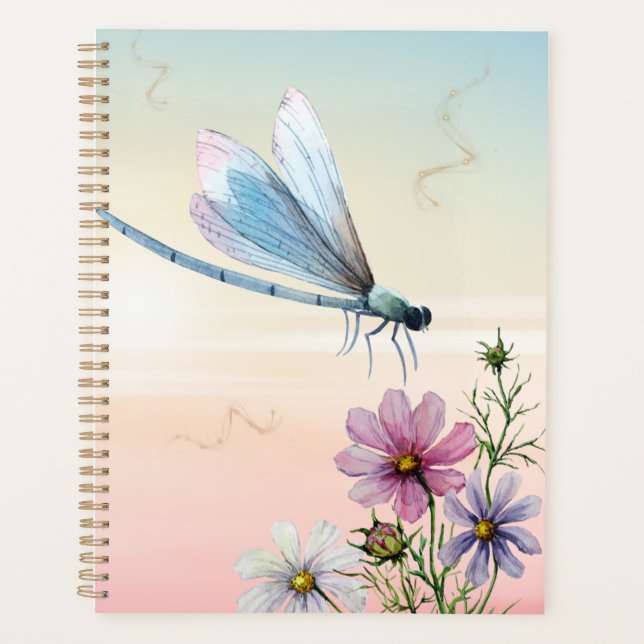 Agenda Caderno de Design de Libélula (Frente)