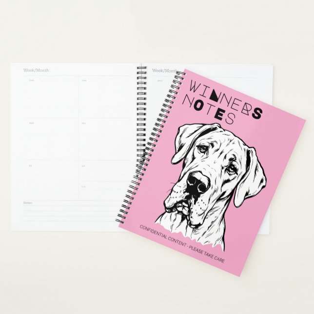 Agenda Caderno de Julgamento de Presente do Cão Grande Sh (Exibição)