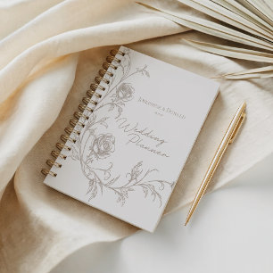 Agenda Caderno de Planeamento de Casamento Elegante Vinta