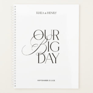 Agenda Caderno de Planeamento de Casamento Moderno "O Nos
