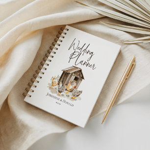 Agenda Caderno de Planejamento de Casamento Country Farm