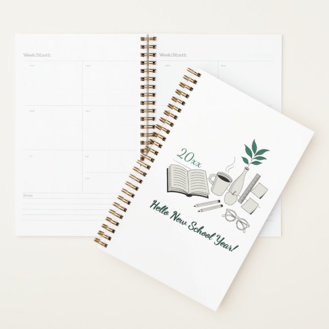 Agenda Caderno de Professor Volta às Aulas | Design de Sa (Exibição)