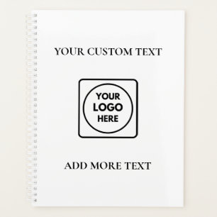 Agenda Caderno de texto de logotipo simples de marca de n