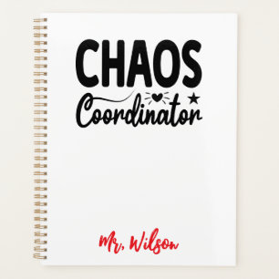 Agenda Caderno do Coordenador de Caos – Citação Divertida