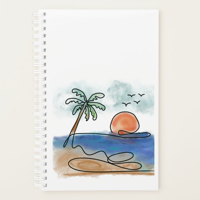 Agenda Caderno do pôr do sol (Frente)