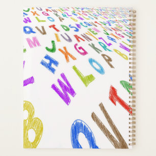 Agenda Caderno Espiral 8.5x11 - Alfabeto da Educação