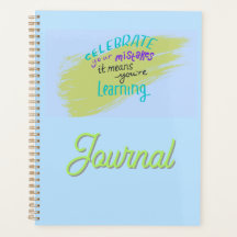 Caderno Espiral Azul Inspirador para Todos