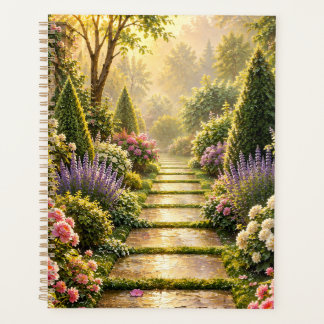 Agenda Caderno Floral do Caminho do Jardim Secreto Dourad