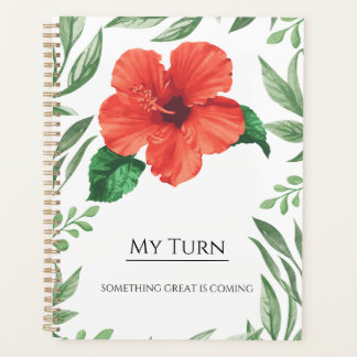 Agenda Caderno Floral Motivacional – Minha Vez – Algo