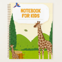 Caderno Girafa Fofa para Crianças – Capa de Animal
