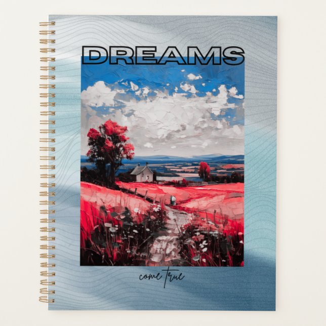 Agenda Caderno onde os sonhos se tornam realidade (Frente)