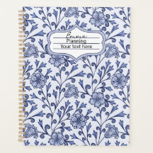 Caderno Personalizado de Planejamento com Flores A