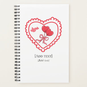 Agenda Caderno Personalizado Sweet Heart Lollipop & Bird