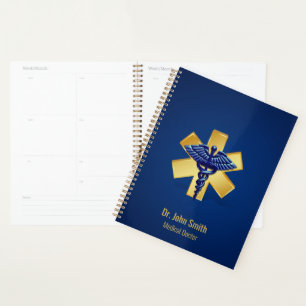 Agenda Caduco 3D Dourado