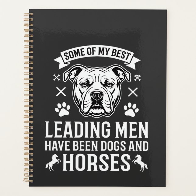 Agenda Cães E Cavalos Liderando Homens (Frente)