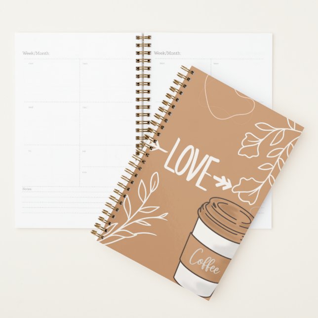 Agenda café amante diário (Exibição)