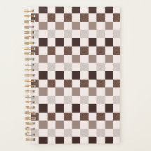 Cafe Au Lait checkerboard pattern