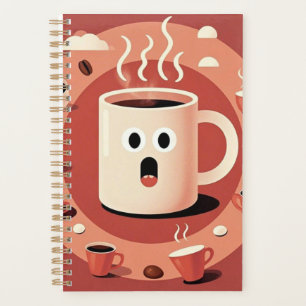 Agenda Café da Cartoon Cachorro Engraçado