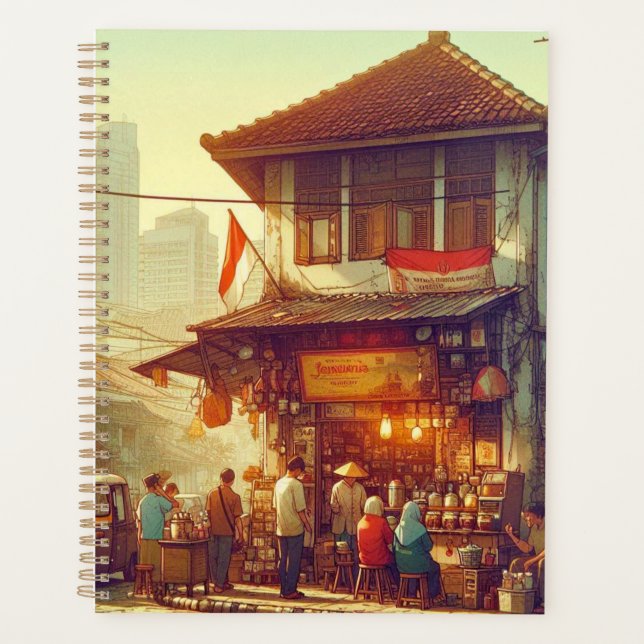 Agenda Café de Rua em Jacarta  (Frente)