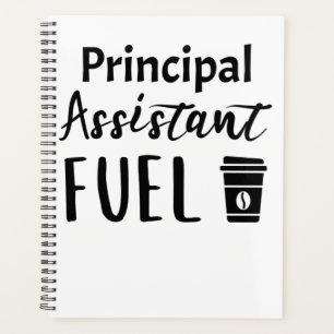 Agenda Café engraçado com combustível para assistente pri