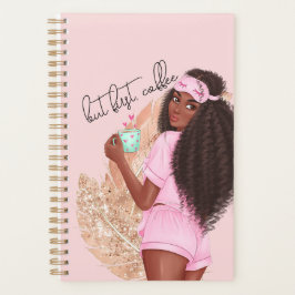 Agenda Café Faux Brilho Cabelo Menina Rosa Rosa  
