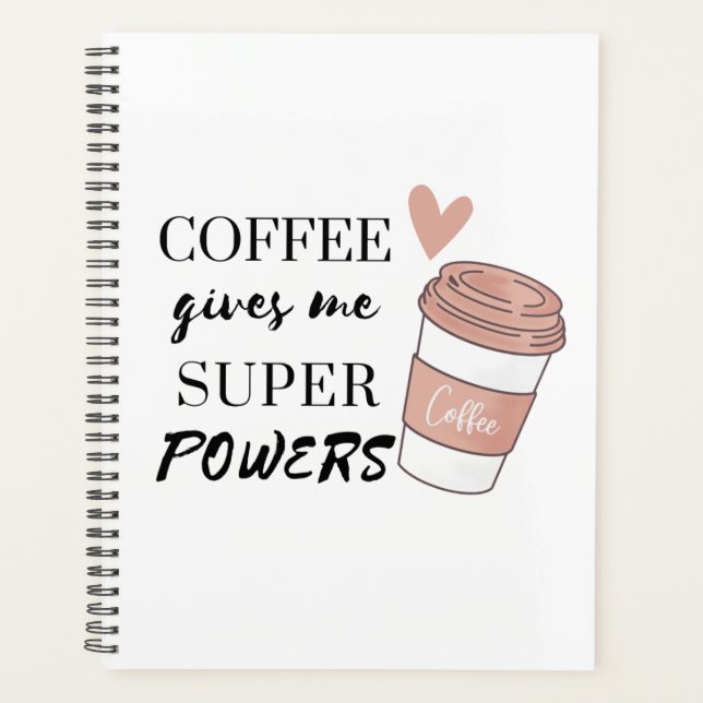 Agenda Café me dá super poderes (Frente)