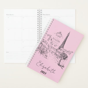 Agenda Café Paris personalizado, ano personalizado