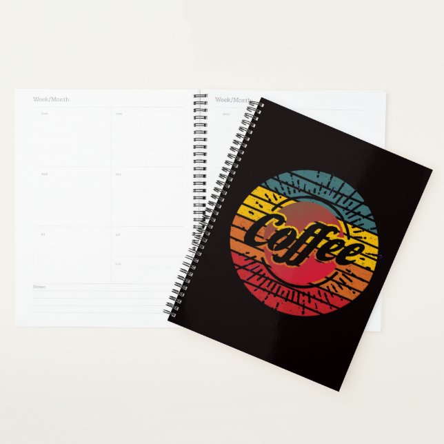 Agenda Café pôr do sol retrô (Exibição)