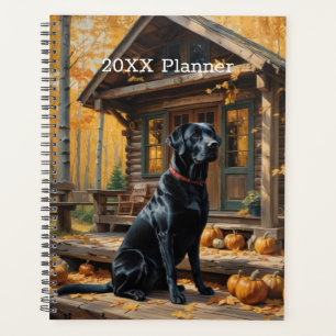 Agenda Café preto Labrador Retriever Log Cabine