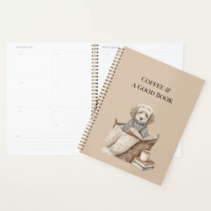 Agenda Café & Um Bom Livro Cesta de Cachorro