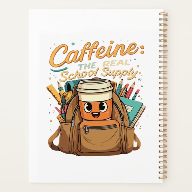 Agenda Caféina – O Material Escolar de Verdade – Professo (Verso)