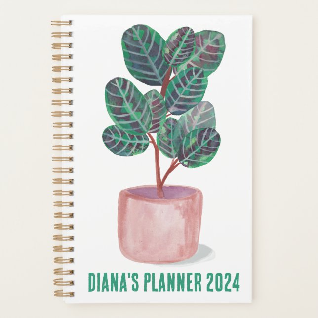 Agenda Calathea Prayer Plant Watercolor (Frente)
