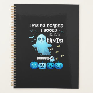 Agenda Calças Vaiadas Fantasma de Halloween Abóboras Azui