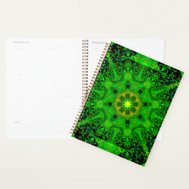 Agenda Caleidoscópio Verde Viridescente, (Exibição)