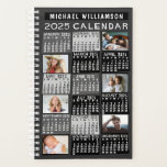 Agenda Calendário 2025 Black Mod 12 Photo Collage Name Sm<br><div class="desc">Adicione um pouco de frieza moderna do século médio à sua vida com este lindo e pequeno planejador de calendário 2025 que inclui espaço para 12 das suas fotos personalizadas. Na dentro, esses planejadores têm páginas para você organizar suas semanas e meses. Com o acréscimo do cobrir do calendário anual,...</div>
