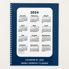 Agenda Calendário Azul da Caixa de Polícia de 2024 por Ja