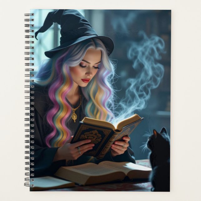 Agenda Calendário de Bruxa de Halloween (Frente)