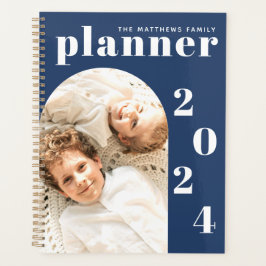 Agenda Calendário de Foto Personalizada da Família de Mar