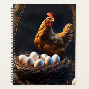 Agenda Calendário de Ovos de Galinha