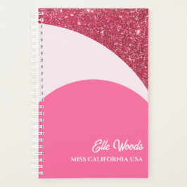 Agenda Calendário de Planejamento de Concurso Rosa Brilha