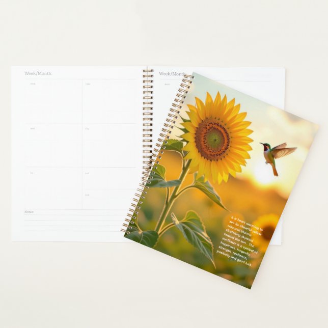 Agenda Calendário de Simbolismo de Girassol (Exibição)