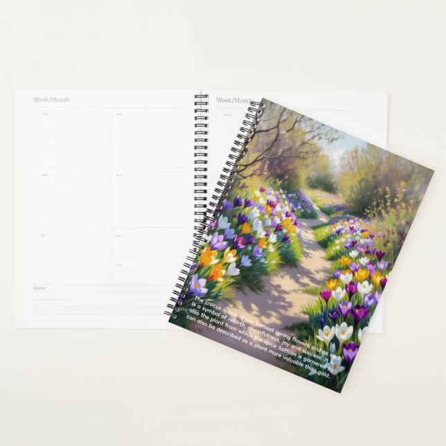Agenda Calendário de Simbolismo do Crocus (Exibição)