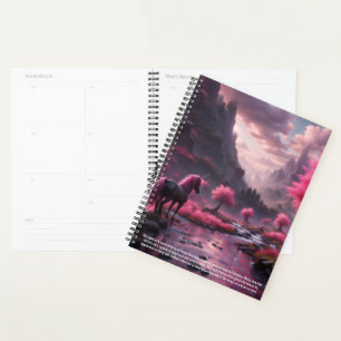 Agenda Calendário de Simbolismo Unicórnio