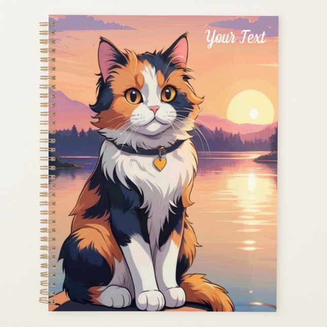 Agenda Calico Cat by Lake (Frente)