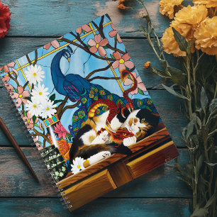 Agenda Calico Cat Dragon Red