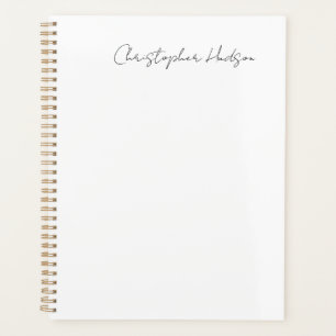 Agenda Caligrafia criativa simples criativa em branco pro