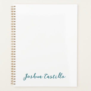 Agenda Caligrafia Simples Simples Nome Profissional