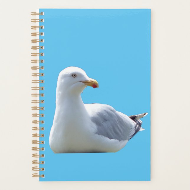 Agenda Calm Coastal Seagull Wildlife Nature Journal (Frente)