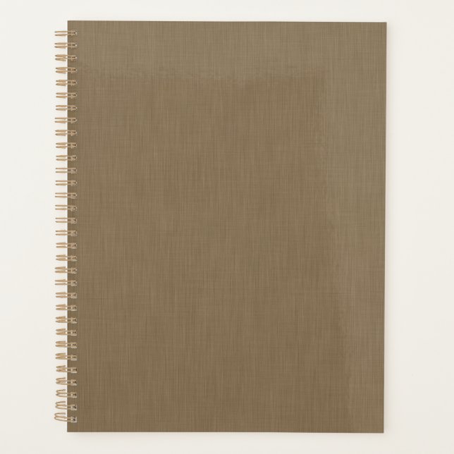 Agenda Calm & simple Brown textured background  (Frente)