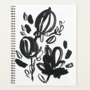 Agenda Cameo Bloom - Preto e Branco